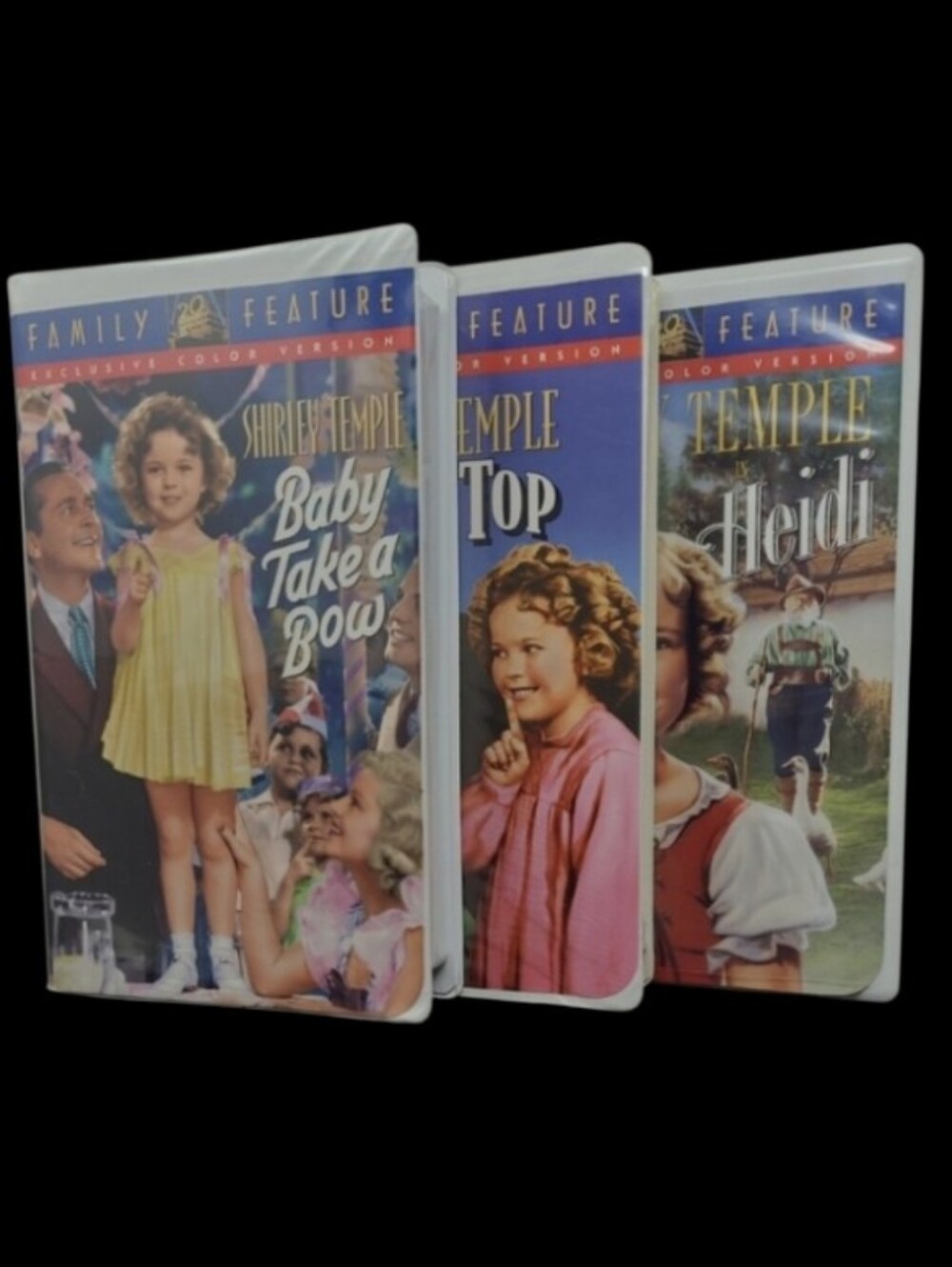 2000 VHS SHIRLEY TEMPLE-TRIPLE-PACK MOVIE COLLECTION FAMILY FAVORITE